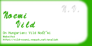 noemi vild business card